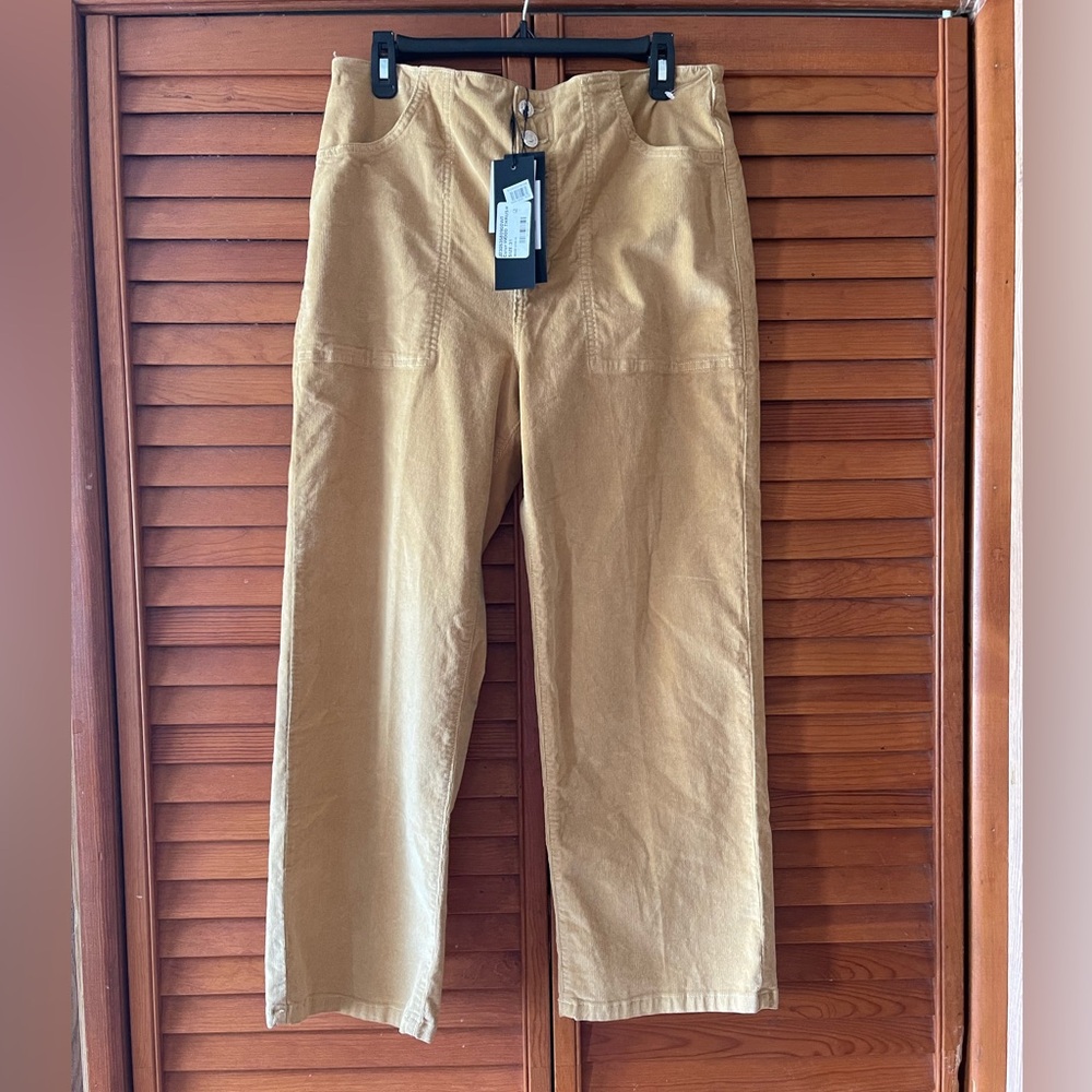 Veronica Beard Crosbie Wide Leg Corduroy Crop Pants. Size 31 Women
#60